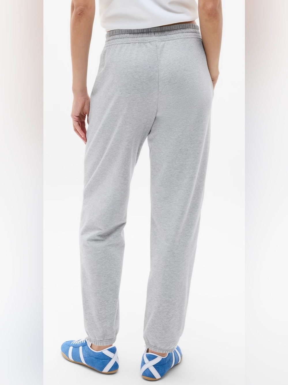 Athleta Light Gray High-Rise Drawstring Joggers Size Large - Picture 3 of 16